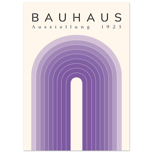 Artfulprints  Bauhaus - Purple rainbow   poster 50x70 cm - vtwonen shop
