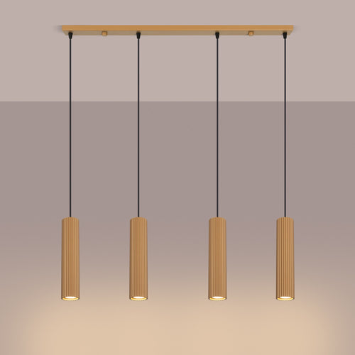 Sollux Lighting Hanglamp KARBON 4L goud - 81x5x120cm