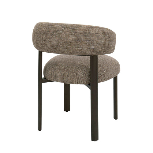 DÉJA Living Eetkamerstoel Alamo - Taupe/Brons - Set van 2