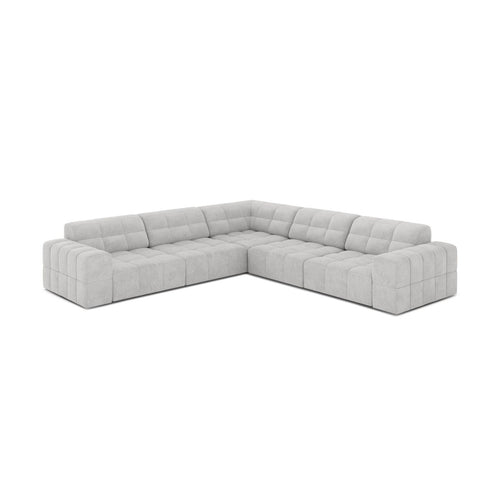 Cosmopolitan Design - Symmetrische hoekbank Chicago 4-zits, chenille geld - 285x285x78cm
