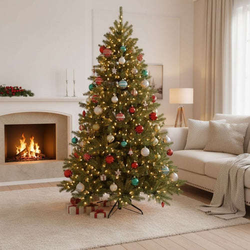 Triumph Tree Sherwood Deluxe - Kerstboom met Grillige Vorm en Natuurlijke Uitstraling - Kerstversiering voor Binnen - Kunstboom in Klassieke Stijl -