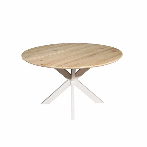 Starfurn Eettafel Ferris - Rond Zand/Eikenhout - Ø110x76cm