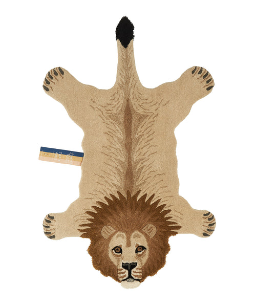 Doing Goods Moody Leeuw Vloerkleed - Groot 155 x 97 x 2 cm - 100% wol - vtwonen shop