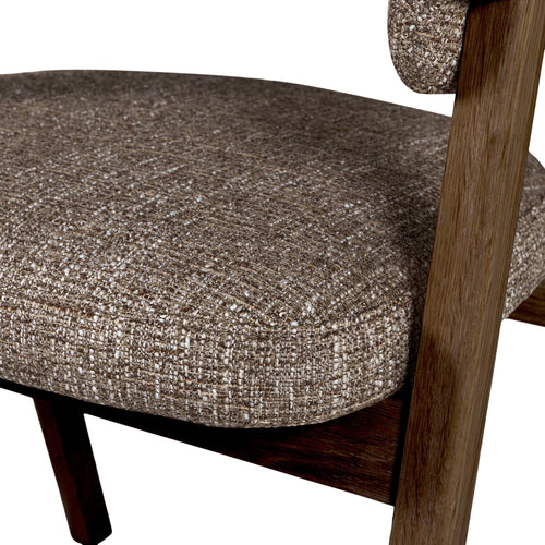 WOOOD eetkamerstoel met armleuning Tunar - Hout - Bruin - Set van 2 - 77x60x60