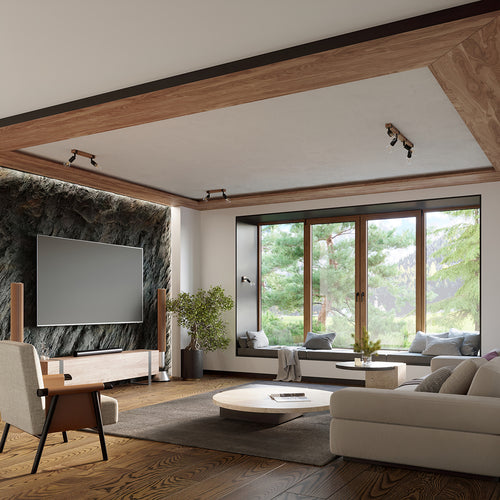 Sollux Lighting Plafondlamp ZUCA 2 zwart - 38x15x14cm