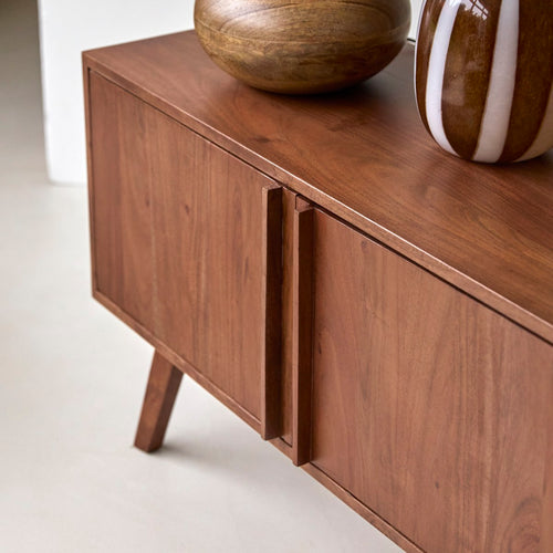 Tikamoon Acacia tv-meubel 150 cm - Donkerbruin - vtwonen shop