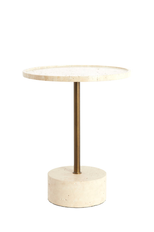 Light & Living bijzettafel CIVITA - Ø41x53 cm - bruin - vtwonen shop