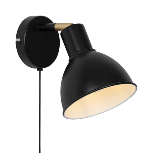 Nordlux Pop Wandlamp - Ø15,5cm - E27 - Zwart