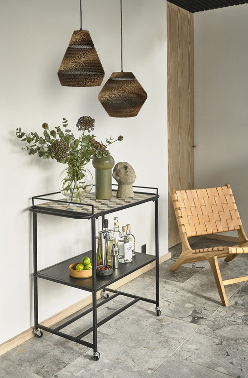 Villa Collection Karv metalen keuken trolley zwart - vtwonen shop