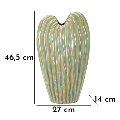 Mauro Ferretti vaas - 27x14x46,5 cm - groen