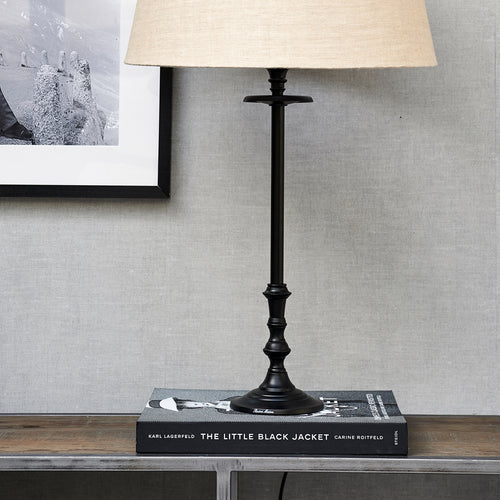 Rivièra Maison L'Hotel Lamp Base antique black - Aluminium - Zwart - vtwonen shop