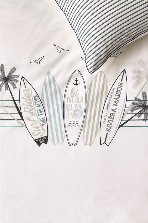 Riviera Maison dekbedovertrek Surf Break - 240x200/220 cm - multi - vtwonen shop