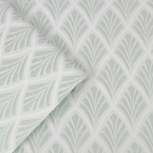 Laura Ashley Vliesbehang - Florin Duck Egg - 10mx52cm - vtwonen shop