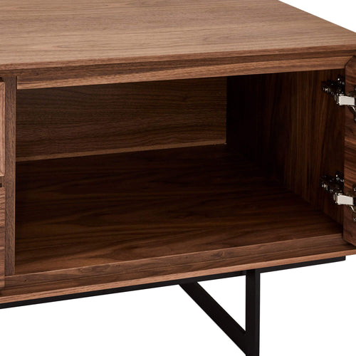 Furnhouse tv-meubel Tokyo - Amerikaanse walnoot - MDF, Amerikaans walnootfineer - 45x160x50