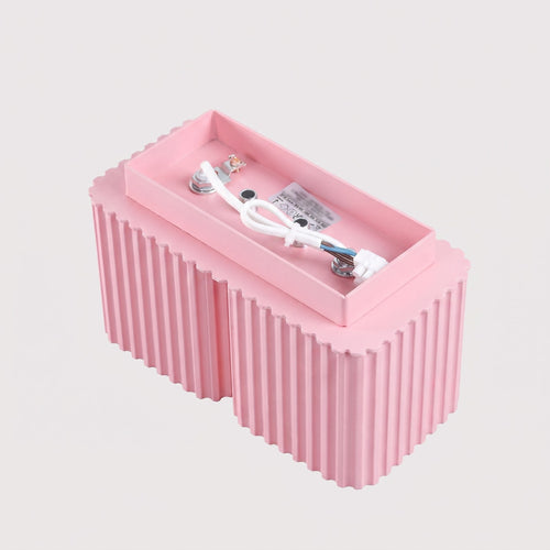 Sollux Lighting Plafondlamp RIFF 2 roze GU10 - 20,5x10x12cm