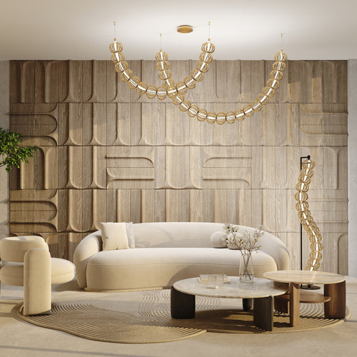 Maytoni - Vloerlamp Golden Cage - Goud - vtwonen shop