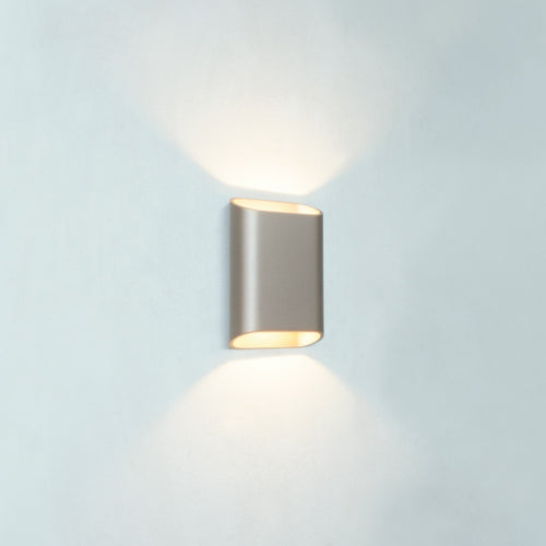 Artdelight wandlamp Diaz - 2 lichts - 4  x 15   cm - champagne