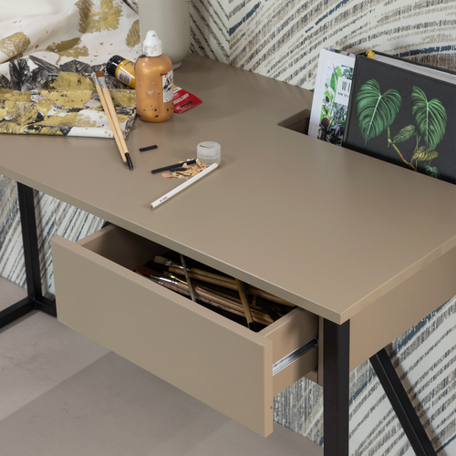 WOOOD bureau New Julius - Grenen - Mud - 75x126x53 - vtwonen shop