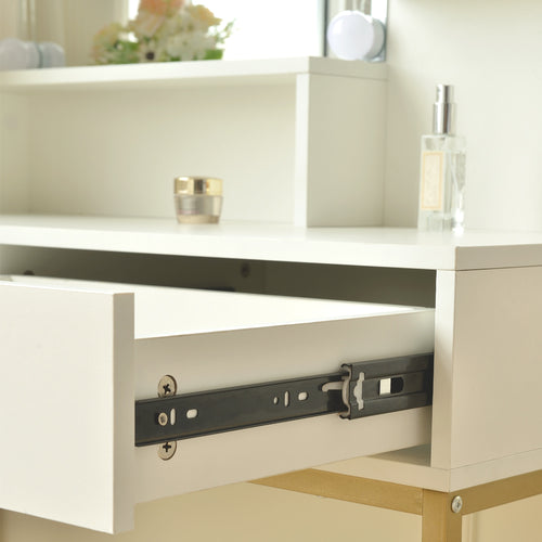 Home Deluxe kaptafel KASIA wit/goud