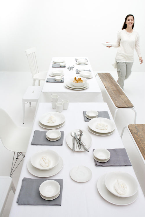 vtwonen - Borden - Wit - 25,5 cm - Set van 6