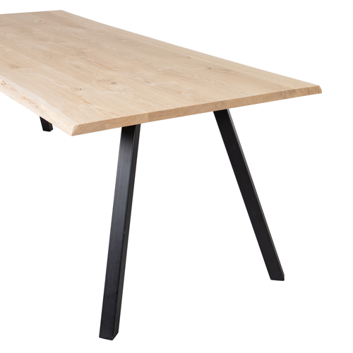 WOOOD boomstam tafel met 2-standen poot Tablo - Eiken - 75x199x90 - vtwonen shop