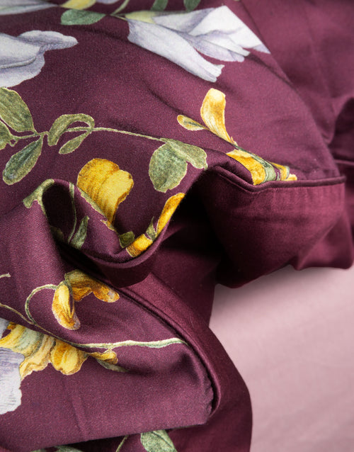 Essenza Augustina dekbedovertrek - Tweepersoons – 200x200/220 cm - Mauve wine