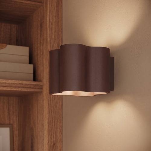 Sollux Lighting Plafondlamp OVIO 1 bruin GU10 - 12x12x10cm