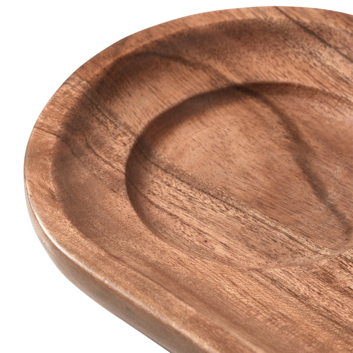 WOOOD serveer plateau Josje - Acacia Hout - Naturel - Set van 8 - vtwonen shop