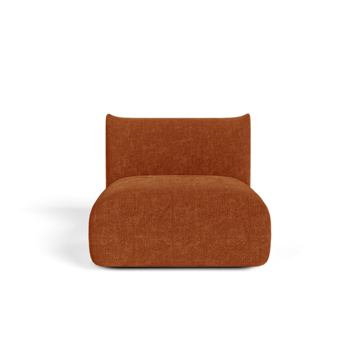 Sia Home - Fauteuil NOOMA - chenillefluweel terracotta 97cm