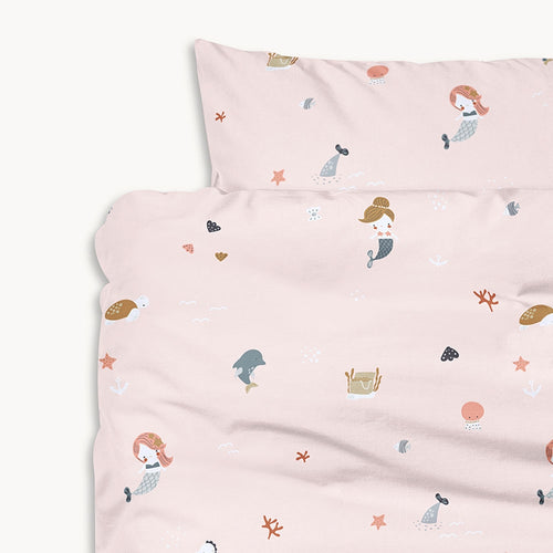 Petite Amélie Dekbedovertrekset – 120x150 cm – 100% Biologisch Katoen – Mermaid - vtwonen shop