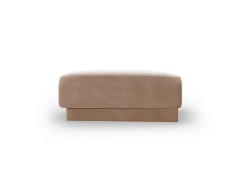 Micadoni Poef Miley flueel, cappuccino - 79x88x40cm