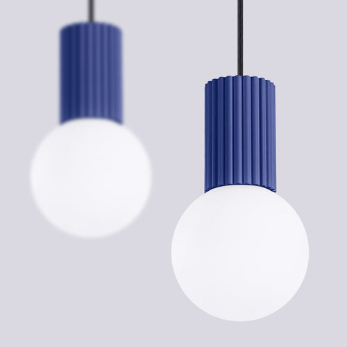 Sollux Lighting Hanglamp HALO 2L ultramarijn - 33,5x6x120cm