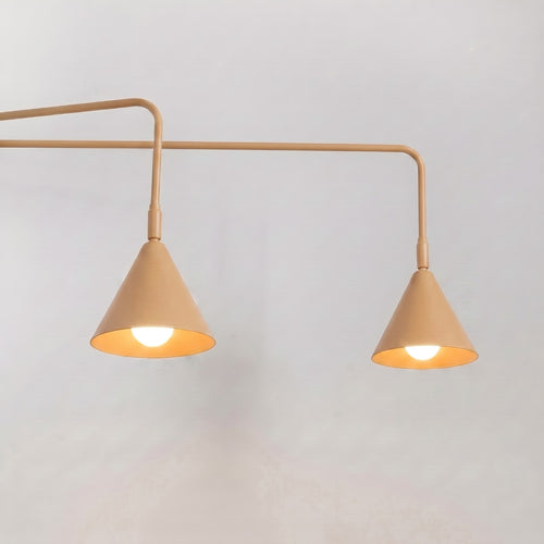 Sollux Lighting Wandlamp NOX 2 goud met schakelaar - 150x80x30cm