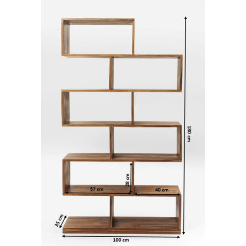 Kare Design Bookshelf Authentico Zig Zag 180x100cm