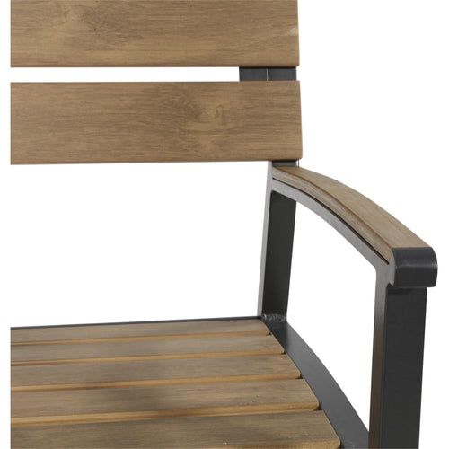 Lesli Living loveseat Arezzo - zwart - 120x56x85,5cm