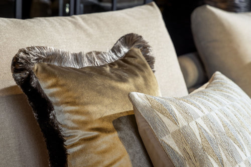 Hoii sierkussen Jeanette - 45x45 cm - Effen kleur - Bruin - vtwonen shop