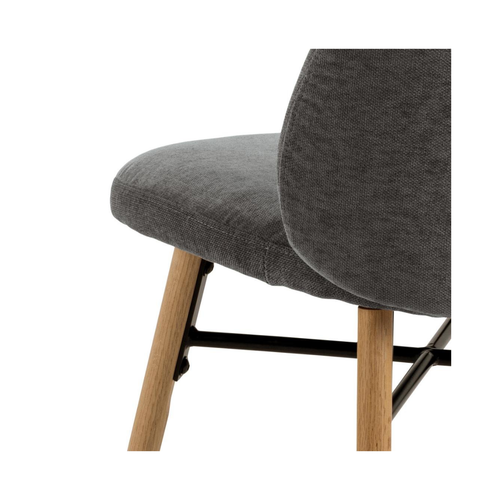 Rebellenclub Eetkamerstoel Lolo - Set Van 2 - Donker Grijs - vtwonen shop