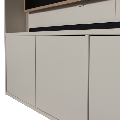 WOOOD tv opbergkast Meggy - Grenen hout - Dust/Grijs - 215x160x40