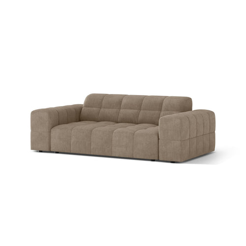 Cosmopolitan Design - Bank Chicago 2-zits, chenille donkerbeige - 102x178x78cm