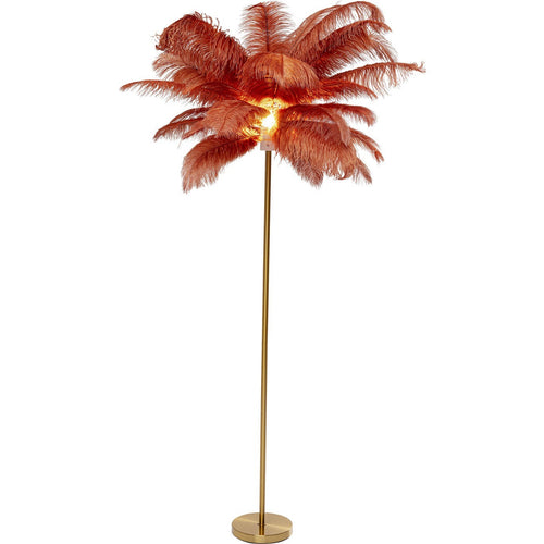 Kare Design Vloerlamp veren 165cm rood - vtwonen shop