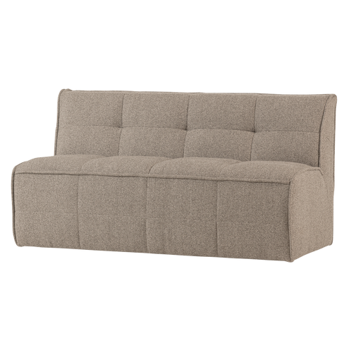 vtwonen eetbankje met rugleuning Cluster - Bouclé - Khaki Bruin - 82x105x95
