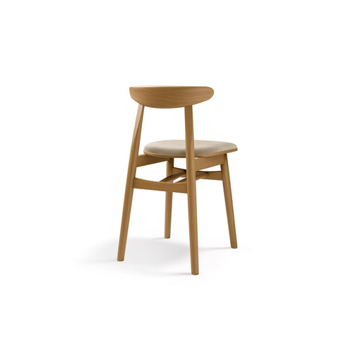 Set van 2 stoelen Bony flueel beige - 47x42x80cm