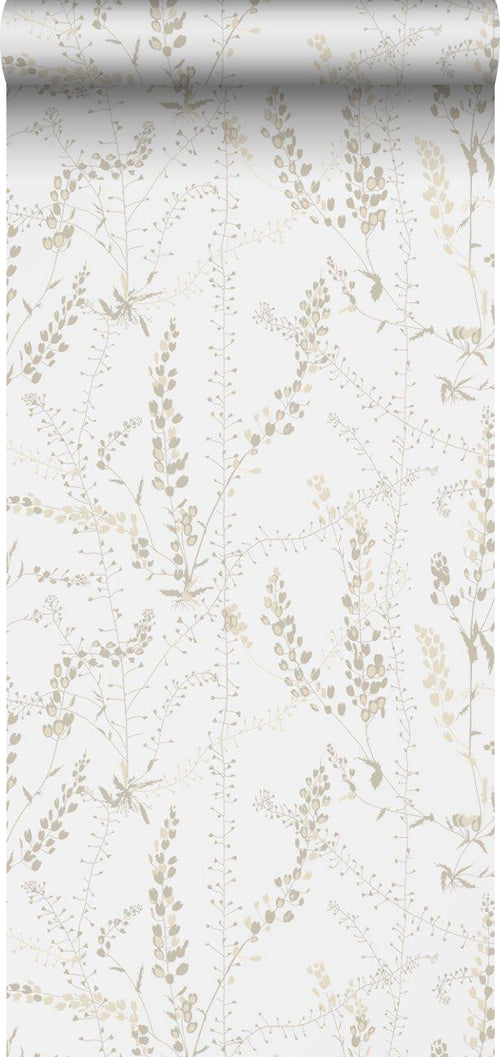 Borastapeter behang bladeren beige - 53 cm x 10.05 m - 660714 - vtwonen shop