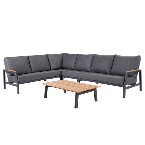 Taste by 4 Seasons loungeset Ravenna donker grijs - 5-delig