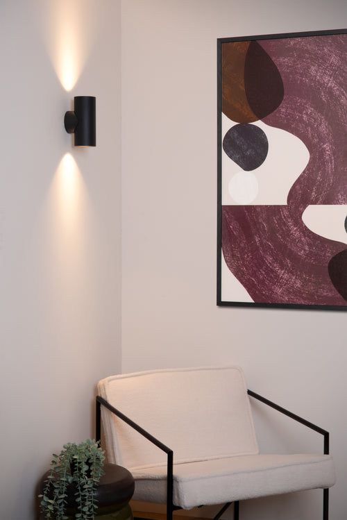 Lucide wandspot BONDI - 2xGU10 (MR16) - Zwart