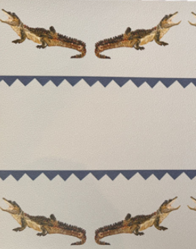 Catchii Placemat Crocodile Sam blauw - vtwonen shop