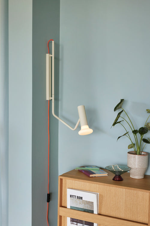 Hübsch wandlamp Wally - glas/ijzer - 45x10xh58cm, g9