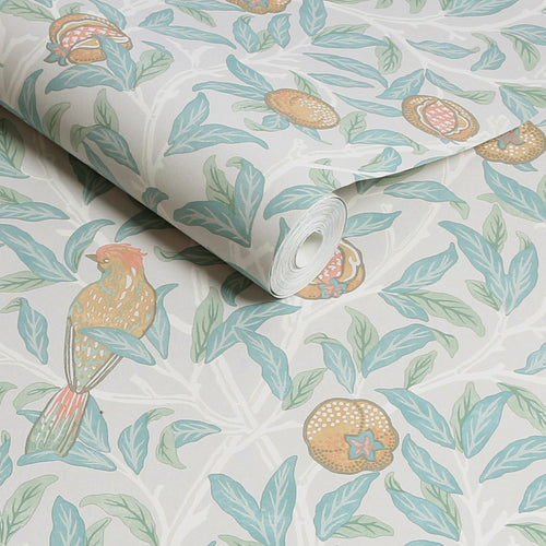 William Morris at Home vliesbehang Bird & Pomegranate Duck Egg - vtwonen shop