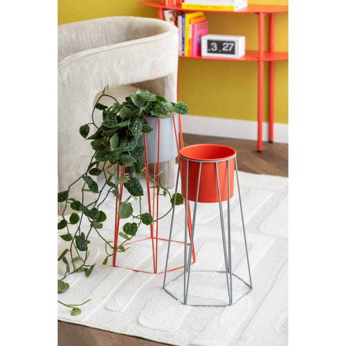Leitmotiv side table Cool Retro - rood - 90x28x72.5cm
