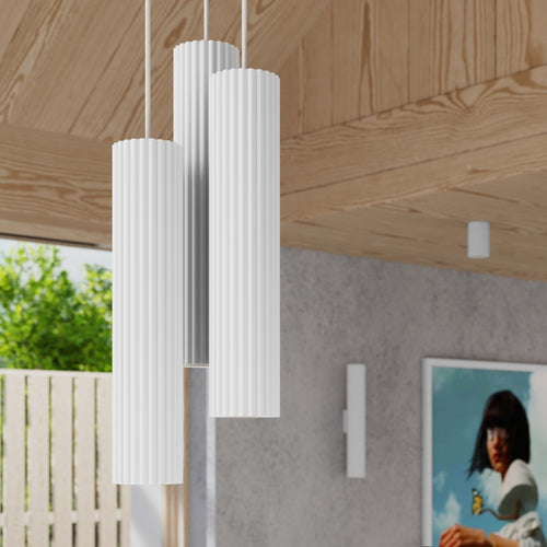 Sollux Lighting Wandlamp KARBON 20 wit - 6,5x8,5x20cm